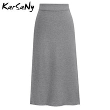Load image into Gallery viewer, KarSaNy Autumn Winter Knit Pencil Skirt