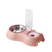 Load image into Gallery viewer, 500ML Pet Stainless Steel Double 3 Bowl with water bottle