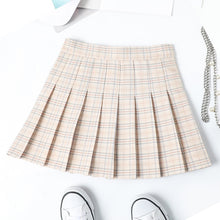 Load image into Gallery viewer, High Waist Plaid Pleated Skirts