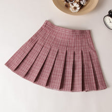 Load image into Gallery viewer, High Waist Plaid Pleated Skirts