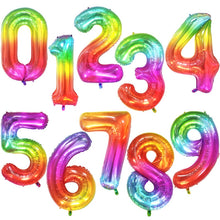 Load image into Gallery viewer, 40Inch Foil Number Balloons 0-4