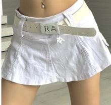 Load image into Gallery viewer, Low Waist Denim Mini Skirt