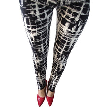 Load image into Gallery viewer, Print Flower Plaid Houndstooth Leggings