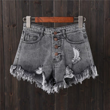 Load image into Gallery viewer, Vintage Fringe Denim Shorts
