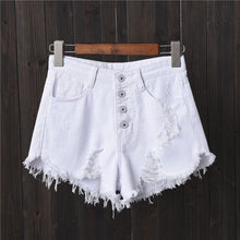 Load image into Gallery viewer, Vintage Fringe Denim Shorts