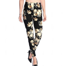 Load image into Gallery viewer, Print Flower Plaid Houndstooth Leggings
