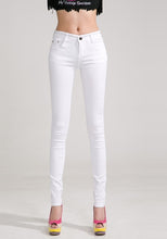 Load image into Gallery viewer, Candy Colored Mid Waist Zipper Skinny Pants