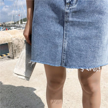 Load image into Gallery viewer, Denim Pencil Skirt w/ Pockets
