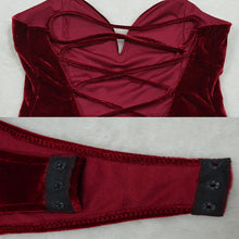 Load image into Gallery viewer, Strapless Velvet Bodysuit