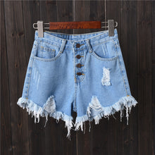 Load image into Gallery viewer, Vintage Fringe Denim Shorts