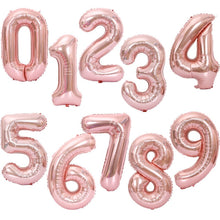 Load image into Gallery viewer, 40Inch Foil Number Balloons 5-9