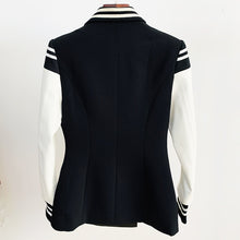 Load image into Gallery viewer, Stylish Blazer Varsity Jacket Leather Sleeve Patchwork