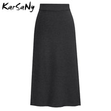 Load image into Gallery viewer, KarSaNy Autumn Winter Knit Pencil Skirt