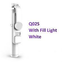 Load image into Gallery viewer, LED Wireless bluetooth selfie stick foldable mini tripod with shutter remote
