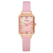 Load image into Gallery viewer, Gaiety Women Fashion Square Watch Bracelet Set