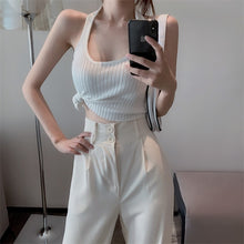 Load image into Gallery viewer, Loose High Waisted Suit Pants