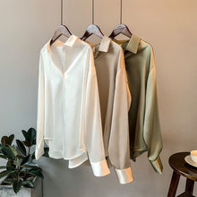 Load image into Gallery viewer, Elegant Silk Button Blouse