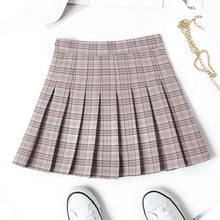 Load image into Gallery viewer, High Waist Plaid Pleated Skirts