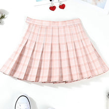 Load image into Gallery viewer, High Waist Plaid Pleated Skirts