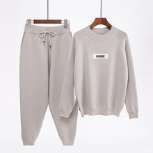 Load image into Gallery viewer, Knitted Sweater Pants Suit