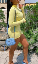 Load image into Gallery viewer, Turtleneck Knit Rib Bodycon Fitness Playsuit