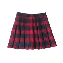 Load image into Gallery viewer, High Waist Plaid Pleated Skirts