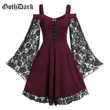 Load image into Gallery viewer, Gothic Vintage Lace Dresses