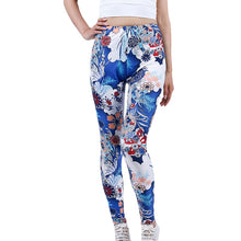 Load image into Gallery viewer, Print Flower Plaid Houndstooth Leggings