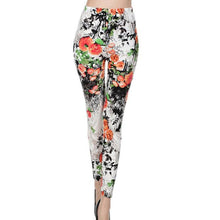 Load image into Gallery viewer, Print Flower Plaid Houndstooth Leggings