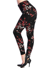 Load image into Gallery viewer, Print Flower Plaid Houndstooth Leggings