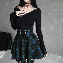 Load image into Gallery viewer, Gothic Plaid Skirt